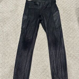 Black Shimmer Leggings